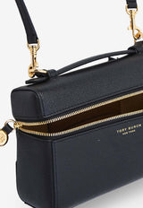 Tory Burch Romy Slim Vanity Bag in Hammered Leather Black 178948001_Black_40005287