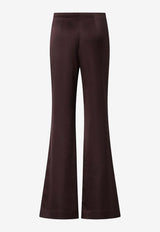 PINKO Pinolo Satin Flared Pants Purple 106434A361R57_Bordeaux_44130458