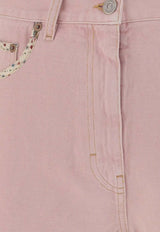 Valentino Frayed Mini Shorts Pink 8B3DDB8S9Y9O45_OLD ROSE_42176945