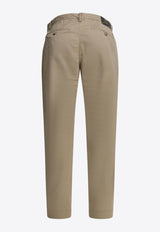 Stitched Straight-Leg Pants
