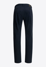 Stitched Straight-Leg Pants