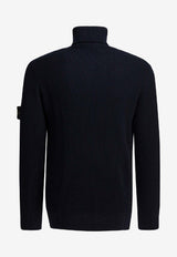 Stone Island Compass Patch Turtleneck Knitted Sweater Blue 5100052S00C2V0020_22cc4322-e093-415d-b2bf-92a513565b2e