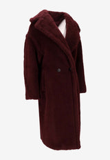 Max Mara Tedgirl Double-Breasted Fur Coat Cherry 2521016052600TEDGIRL_019