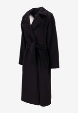Max Mara Manuela Wool Double-Breasted Coat Black 2521016062600MANUELA_002