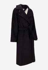 Max Mara Manuela Wool Double-Breasted Coat Black 2521016062600MANUELA_002