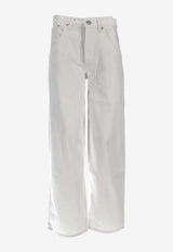 Anine Bing Manon Straight-Leg Jeans White A0610896_OFW25