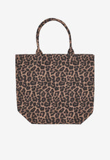 Anine Bing Leo Leopard Print Tote Bag Brown A1311841_MTL59