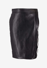 Anine Bing Alanis Leather Mini Skirt Black A0411814_BLK26