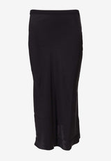 Anine Bing Bar Silk Midi Skirt Black A044001_000