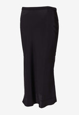 Anine Bing Bar Silk Midi Skirt Black A044001_000