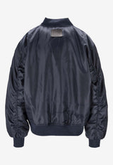 Anine Bing Leon Zip-Up Bomber Jacket Navy A0110490_NYA31