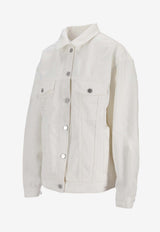 Anine Bing Rory Denim Jacket White A0110878_OFW25