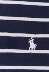 Polo Ralph Lauren Embroidered Logo Stripe T-shirt Navy 710B16648001_REFINED NAVY WHITE_48136898