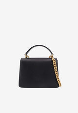 PINKO Love One Leather Top Handle Bag Black 100071A0F1Z99Q_Black_44129825