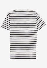 Polo Ralph Lauren Embroidered Logo Stripe T-shirt White 710B16648002_WHITE REFINED NAVY_48136856