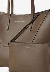Brunello Cucinelli Bc Duo Hammered Leather Tote Bag  Brown MBDKD2572C9357_Mud_40000175