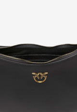 PINKO Mini Half Moon Leather Crossbody Bag Black 102790A0F1Z99Q_Black_44129901