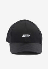 Autry Logo Embroidered Baseball Cap Black ACPU063K_32fb0408-5bc5-466a-bde3-c795de344d8b