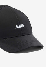 Autry Logo Embroidered Baseball Cap Black ACPU063K_32fb0408-5bc5-466a-bde3-c795de344d8b
