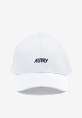Autry Logo Embroidered Baseball Cap White ACPU063W_9f1ebec7-268b-4e7a-9776-01c5a42cb977