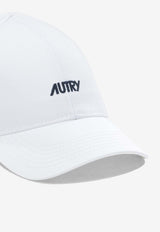 Autry Logo Embroidered Baseball Cap White ACPU063W_9f1ebec7-268b-4e7a-9776-01c5a42cb977