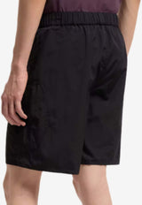 Moncler Logo Patch Nylon Swim Shorts Black L10912C00003597IQ_999