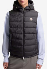 Moncler Marseillan Hooded Down Gilet Black L10911A00019597X2_999
