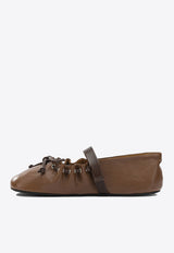 Mary Jane Leather Ballet Flats