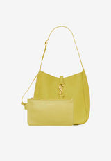 Saint Laurent Small Le 5 À 7 Supple Leather Shoulder Bag Lime 850533AAAUQ_3987