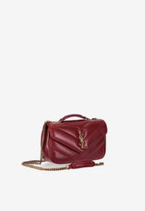 Saint Laurent Mini Loulou Leather Shoulder Bag Red 860628AAEAX_6946
