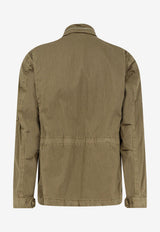 C.P. Company High-Neck Field Jacket Khaki 20CMOW111A110543D644_Dried herb_44824506