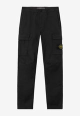 Stone Island Logo Patch Cargo Pants Black L1S153100032S0A10V0029_Black_44133840