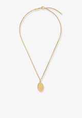 Dolce & Gabbana Oval Medal Pendant Necklace Gold WNR8S1W1111ZOO00_Golden_40005208