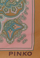 PINKO Printed Silk Scarf Pink 106688A39INL4_Pink_44130074