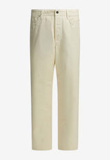 Stone Island Logo Patch Straight-Leg Pants White J100006S0J24V0093_d2516afa-5a83-4300-9de2-11b2c1ed2485