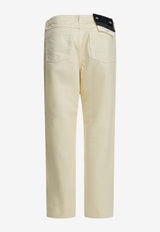 Stone Island Logo Patch Straight-Leg Pants White J100006S0J24V0093_d2516afa-5a83-4300-9de2-11b2c1ed2485