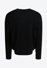 AMI PARIS Ami De Coeur Sweater Black HKS826.001009_67cc6414-02cc-46db-8e10-f0ea9d2972da