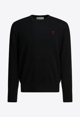 AMI PARIS Ami De Coeur Sweater Black HKS826.001009_67cc6414-02cc-46db-8e10-f0ea9d2972da