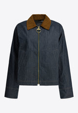 Zip-Up Denim Jacket