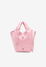 Ralph Lauren Small Play Pebbled Leather Tote Bag Pink 428944657003_650
