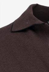 Tom Ford V-neck Polo T-shirt Brown KPS041YMC047ECC_Brown_40468872