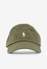Polo Ralph Lauren Embroidered Pony Baseball Cap Green 710667709508_GARDEN TRAIL CREAM PP_48136961