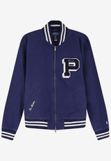 Polo Ralph Lauren Logo Varsity Bomber Jacket Blue 710P05069001_NEWPORT NAVY_48136896