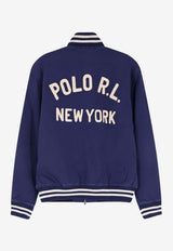 Polo Ralph Lauren Logo Varsity Bomber Jacket Blue 710P05069001_NEWPORT NAVY_48136896