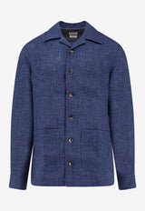 Brunello Cucinelli Buttoned Long-Sleeved Shirt
 Blue MF6300648C018_Blue_40000219
