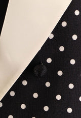 Valentino Single-Breasted Polka Dots Blazer Black 8B3CE58598STB1_NERO BETULLA_42176738
