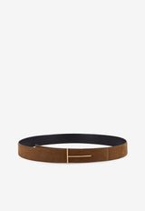 Tom Ford T Monogram Leather Belt Brown TB331LCL504GEBU_OLIVEBROWN_40468827