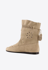 Isabel Marant Woosta Suede Ankle Boots Sand BO0254FAD1A23S23SD_SAND_41973255