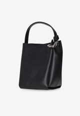 JW Anderson Corner Leather Bucket Bag Black HB0738LA0232_999