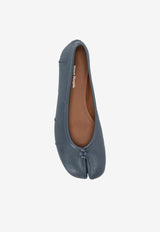 Maison Margiela Tabi New Leather Ballet Flats Blue S58WZ0127P3753_T6317